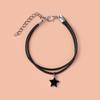 Pulsera de cuerda de cera con forma de estrella para mujer, joyería de estilo simple y creativo, diseño de nicho, con sentido de alta calidad.