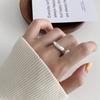 Anel estilo coreano bonito estilo T feminino, indústria pesada, elegante, moderno, legal, celebrante da internet, personalidade, tudo combinando, moda, abertura ajustável