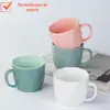 Canecas Cerâmicas Coloridas Esmaltadas Fofas Personalizadas, Copos de Água para Casais, Copos de Leite Domésticos, Copos de Café da Manhã, Copos de Presente, Grande Capacidade
