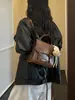 Bolso bandolera de moda y elegante para mujer, casual y versátil, mochila retro, bolso tote simple para el día a día, bolso de un solo hombro