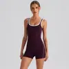 Mono de Yoga para Mujer Alta Elasticidad Ajustado Mono de Fitness Traje de Una Pieza Deportivo para Correr Entrenamiento