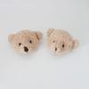 Oso de peluche de dibujos animados con cabeza de oso rizado, muñeca con cabeza de conejo, pulsera, banda para el cabello, accesorios, lazo, oso, funda para teléfono móvil, accesorios