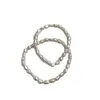 Pulsera de Perlas Barrocas Naturales Chenmo, Lujo Ligero, Nicho, Delicada, Gama Alta, Versátil, Joyería de Mano con Cuentas Elásticas