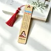 Marcapáginas de bambú, diseño para el cuidado de la vista, recordatorio de lectura, promueve un equilibrio saludable entre el trabajo y la vida, adecuado para estudiantes, con un estilo chino tradicional, un regalo creativo y único