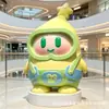 Esculturas grandes de animales de dibujos animados en fibra de vidrio, figuras abstractas y de formas únicas personalizadas, piezas decorativas populares para centros comerciales y paisajes de parques