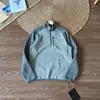 Alternativa Asequible Exterior Otoño/Invierno Nuevo Estilo Unisex Tecnología Catiónica Más Terciopelo Cálido Tejido con Cremallera Media Sudadera con Capucha de Forro Polar Moderna