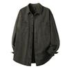 2025 Nueva Otoño Japonesa Retro Hombres Holgada Casual Manga Larga Camisa Americana Ropa de Trabajo Versátil Moderna Marca Chaqueta