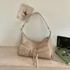 Moda Estilo Coreano Bolsa de Axila Grande Capacidade Feminina 2026 Verão Nova Bolsa de Mão Chique Bolsa de Ombro Único Transversal