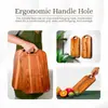 Tabla de cortar cuadrada con ranura de drenaje, tabla para frutas y quesos, montable en pared, de doble cara, adecuada para cortar frutas y verduras, personalizable