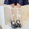 Calcetines finos de verano para niños calcetines largos para niños lazo de cinta larga calcetines de princesa calcetines hasta la pantorrilla JK Lolita fabricantes venta al por mayor