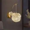 [Lichi] Lámpara de Pared de Cristal Lujo Ligero Pasillo Moderna Creativa Lámpara Colgante de Pared Dormitorio Celebridad de Internet Lámpara Colgante de Mesita de Noche