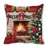 Feliz Navidad Feliz Navidad terciopelo piel de durazno encriptado decoración para el hogar cojín de sofá almohada ZT402