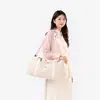 Bolsa deportiva y de fitness de gran capacidad, bolsa con ruedas, bolsa de viaje portátil, bolsa de yoga para mujer, bolsa de viaje para viajes cortos con separación de compartimentos secos y húmedos