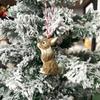 Adornos de Joyería Simulación Conejo Pascua Animal Manualidades Jardín Navidad Regalo Boutique Colgante