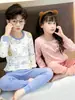 Pijamas para niños Algodón puro Ropa de otoño y conjunto de pantalones Ropa interior térmica para bebés y niñas Capa base para niños pequeños Suéter de algodón