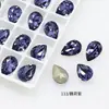 Dongzhou Cristal 8x12 Gota d'Água Pedrarias para Nail Art Super Brilhantes Coloridas Formato de Pera Corte de Alta Qualidade DIY Decorações para Unhas de Boneca