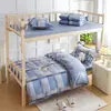 Set de Tres Piezas de Algodón Puro para Dormitorio de Estudiantes Seis Piezas Litera Escolar Funda Nórdica de Algodón Puro Funda Nórdica Sábanas Edredón