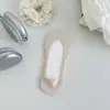 Calcetines de verano de corte bajo para mujer con suela de algodón, Nuevos calcetines invisibles transpirables antideslizantes de seda helada, Estilo fino de verano