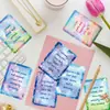 50 Tarjetas de Frases Inspiradoras en Inglés con Efecto Difuminado Soñador, Sol Positivo, Tarjetas de Energía de Alto Valor Emocional, Transfronterizo