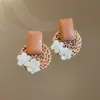 Brincos de Palha Estilo Férias de Verão na Beira-Mar com Design Único, Moda de Nicho, Brincos Estilosos e Distintos, Acessórios de Orelha Únicos Atacado
