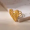 Anillo Abierto Minimalista de Acero Inoxidable con un Diseño Único y Sofisticado, Joyería de Pareja Moderna y Genial