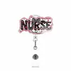 Suministrados Directamente del Fabricante Original, Portareels Retráctiles Giratorios Divertidos con Purpurina para Personal de Hospital, Clips de Fácil Extracción para Identificación de Enfermeras