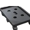 Soporte de Chasis de Computadora de Escritorio con Bandeja Base Móvil Universal de Doble Capa, Soporte de Impresora de Gabinete de Pie