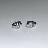 Super Flash Diamond-embedded fivela de orelha cruzada mini retro ear bone stud simples ins nicho all-match brincos de orelha para mulheres
