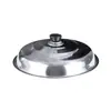 Tampa de panela aço inoxidável Tampa de tambor americana chinesa Tampa espessada Tampa plana doméstica Tampa de tambor 30-52cm