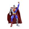Super-herói Justiça United Meng Steel Bones Batman Batalha Superman Móvel Modelo Boneca Ornamentos