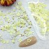 Accesorios para decoración de uñas Aurora, flores de cinco pétalos, colores y tamaños variados, accesorios de resina, flores y perlas, accesorios para decoración de uñas