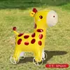 Novo e fofo cachorro corgi famoso na internet, balão animal de folha de alumínio com rodas para crianças, adequado para barracas de feira noturna e atacado