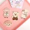 Parches de bordado de tela estilo Ins, flores lindas, corderos y osos para decoración DIY de bolsos y ropa