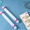 Rodillo de plástico PP antiadherente para hacer azúcar, rodillo de altura ajustable, rodillo para hornear, rodillo de 23 cm para enrollar masa de dumpling