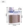 Cubo de mijo estilo japonés para el hogar cocina a prueba de insectos a prueba de humedad caja de almacenamiento de harina de grano olla de arroz olla de arroz olla multi-grano
