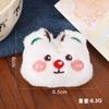 Broche de Oso Navideño de Dibujos Animados Colgante de Muñeco Oso Peludo Guiñando Ojo Lindo y Adorable Accesorios para Bolsos y Ropa de Oso