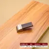 Asa de Cuero para Muebles, Bolsas, Armarios, Gabinetes, Cajones, Estuches de Cuero, Asa Cuadrada Simple de un Agujero Negra y Marrón