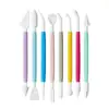 Conjunto de 8 Peças de Ferramentas de Argila Faca para Escultura de Argila Escultura Feita à Mão DIY Ferramentas de Modelagem de Fondant Conjunto de Ferramentas para Escultura de Cerâmica