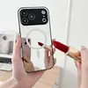 Funda magnética tipo espejo para iPhone 15 Pro, Espejo de maquillaje Apple 12, Funda protectora Mirror 14 Promax