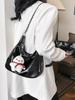 Saco de ombro axilar de alta qualidade saco de tote feminino 2024 New Fashion College classe classe commuter messenger bag