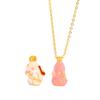 Tienda de oro Puzuo con accesorios de bricolaje, colgante de conejo lindo de dibujos animados, accesorios de colgante de conejo lindo, cadena de clavícula para mujer