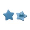 Botão de Tinta Colorida Estrela de Cinco Pontas Botão para Suéter Infantil Camisa 15mm Estrela de Desenho Animado Botão Decorativo DIY