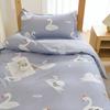 A6L Algodón Dormitorio Estudiantil Juego de Tres Piezas Cama Superior e Inferior Ropa de Cama 100 Sábana Funda de Edredón Juego de Seis Piezas Edredón