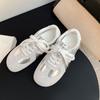 Sapatos Internos Aumentados Forrest Gump Sapatos Femininos 2025 Novas Explosões de Primavera Sapatos de Plataforma Cadarço Tênis Casual Sapatos de Treino Alemães