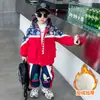 Conjunto de Lã Ultraman para Meninos 2026 Novo Estiloso Inverno Roupa de Esqui Infantil Roupas de Menino Outono/Inverno Moda
