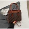 2025 Verão Novo Estilo Coreano Retrô Grande Capacidade Bolsa Feminina Moda Estampa de Letras Bolsa Tote Elegante Bolsa de Ombro