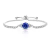 Tiktok Venta Caliente Pulsera de Piedras Preciosas Coloridas Corte Milenio Rosa Incrustada con Diamantes de Alto Carbono Súper Brillantes Transfronteriza Europea y Americana Tiktok Dropshipping