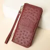 Carteira Versátil de Couro Genuíno Moda Slot para Cartão Multifuncional Clutch Porta-Moedas Mais Vendido Coleção Slot para Cartão Atacado