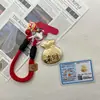 Insignia Corporativa Personalizada Logo Oro Puro 999 Bolsa de la Suerte Llavero Bolsa Colgante para Bolsa Transmisión en Vivo