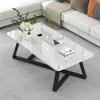 Mesa de Recepción Cuadrada para Balcón de Apartamento de Alquiler Moderno Mesa Baja Mesa de Té Comercial Mesa de Café para Apartamento Pequeño Sala de Estar Simple